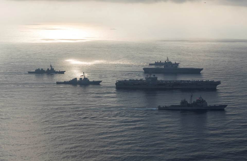 USS Ronald Reagan and her strike group are currently operating near Taiwan