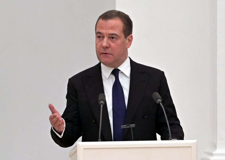 Dmitry Medvedev makes nuclear threat